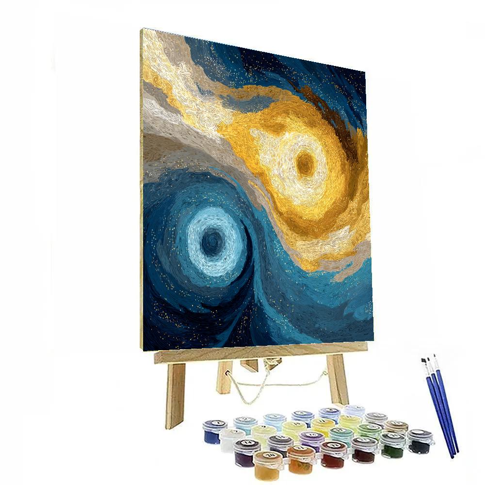 Michelangelo Inspired Cosmic Dance paint by numbers