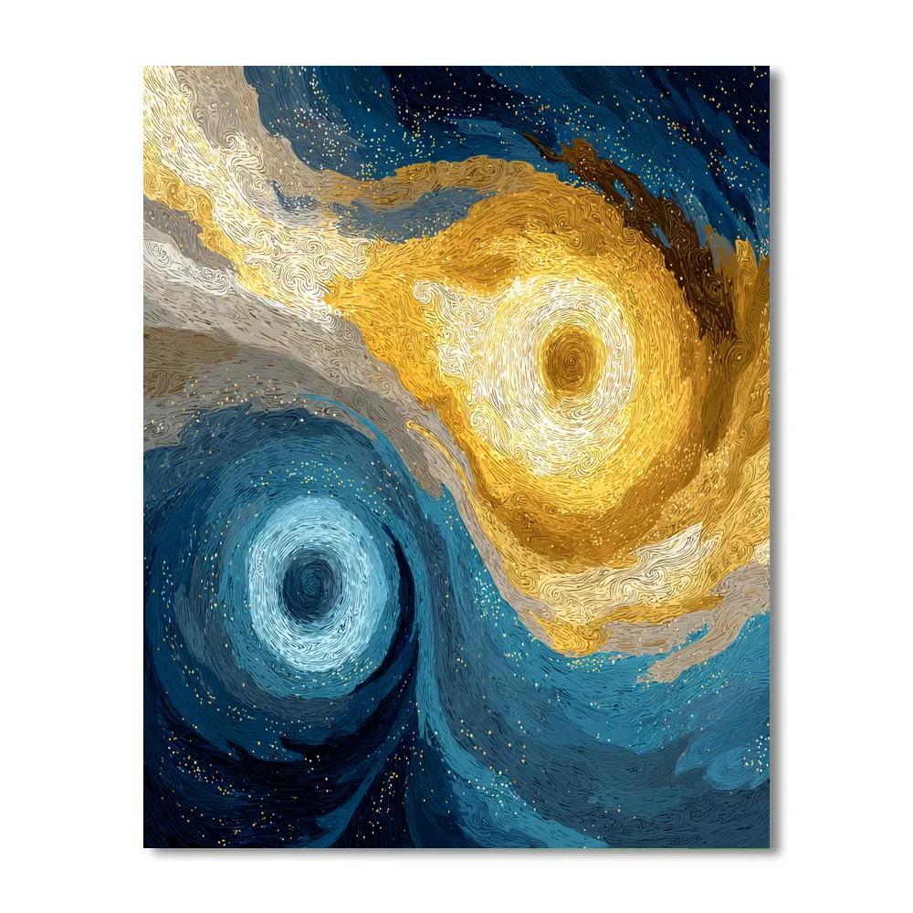 Michelangelo Inspired Cosmic Dance paint by numbers