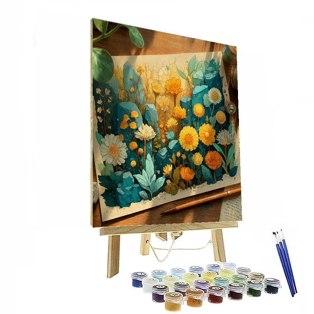 Michelangelo Inspired Still Life Of Nature painting number kit