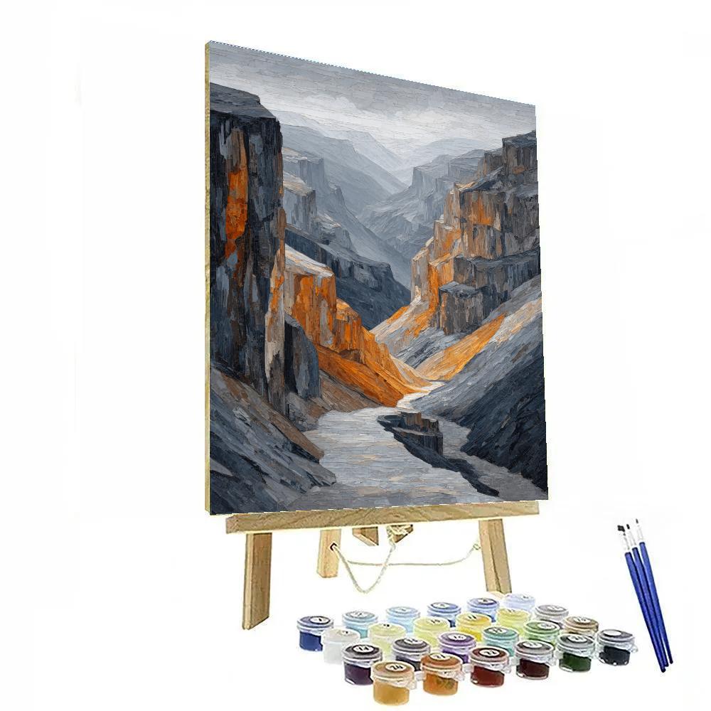 Leonardo Da Vinci Inspired Volcanic Petrology Numbered painting kits