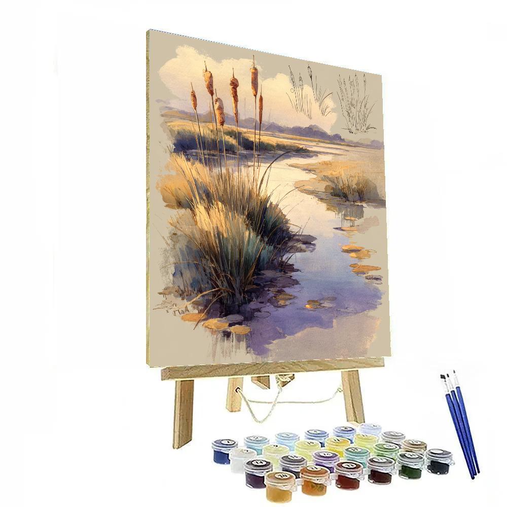 Leonardo Da Vinci Inspired Marshlight Reeds Paint by numbers kits