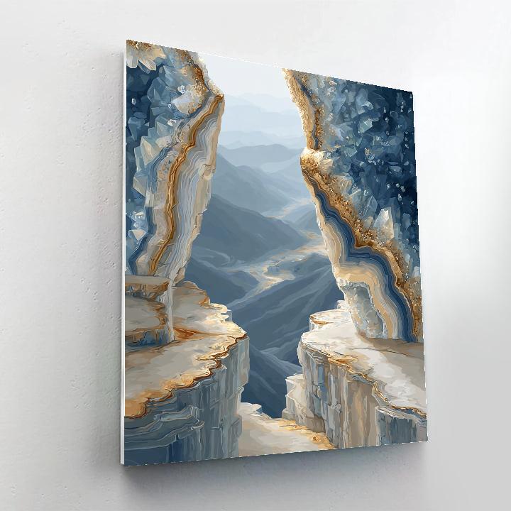 Leonardo Da Vinci Inspired Crystal Cavern Growth Rings DIY paint by numbers