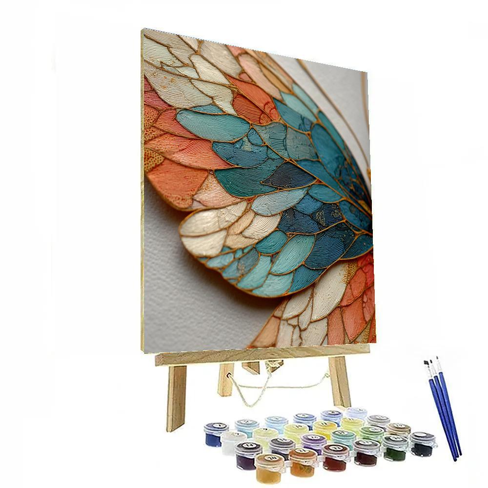Leonardo Da Vinci Inspired Butterfly Wing Atlas paint by color