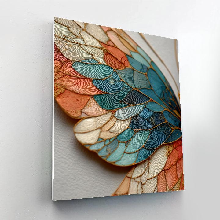 Leonardo Da Vinci Inspired Butterfly Wing Atlas paint by color
