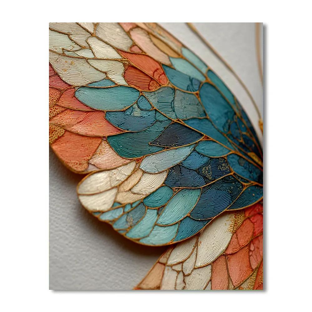Leonardo Da Vinci Inspired Butterfly Wing Atlas paint by color