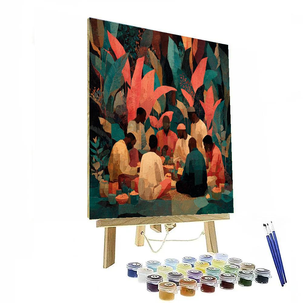 Paul Gauguin Inspired Island Feast paint by number