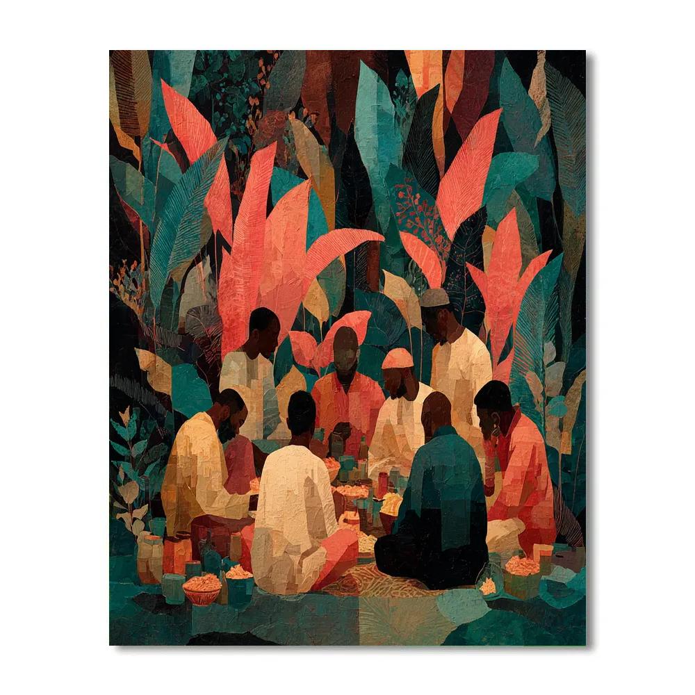 Paul Gauguin Inspired Island Feast paint by number