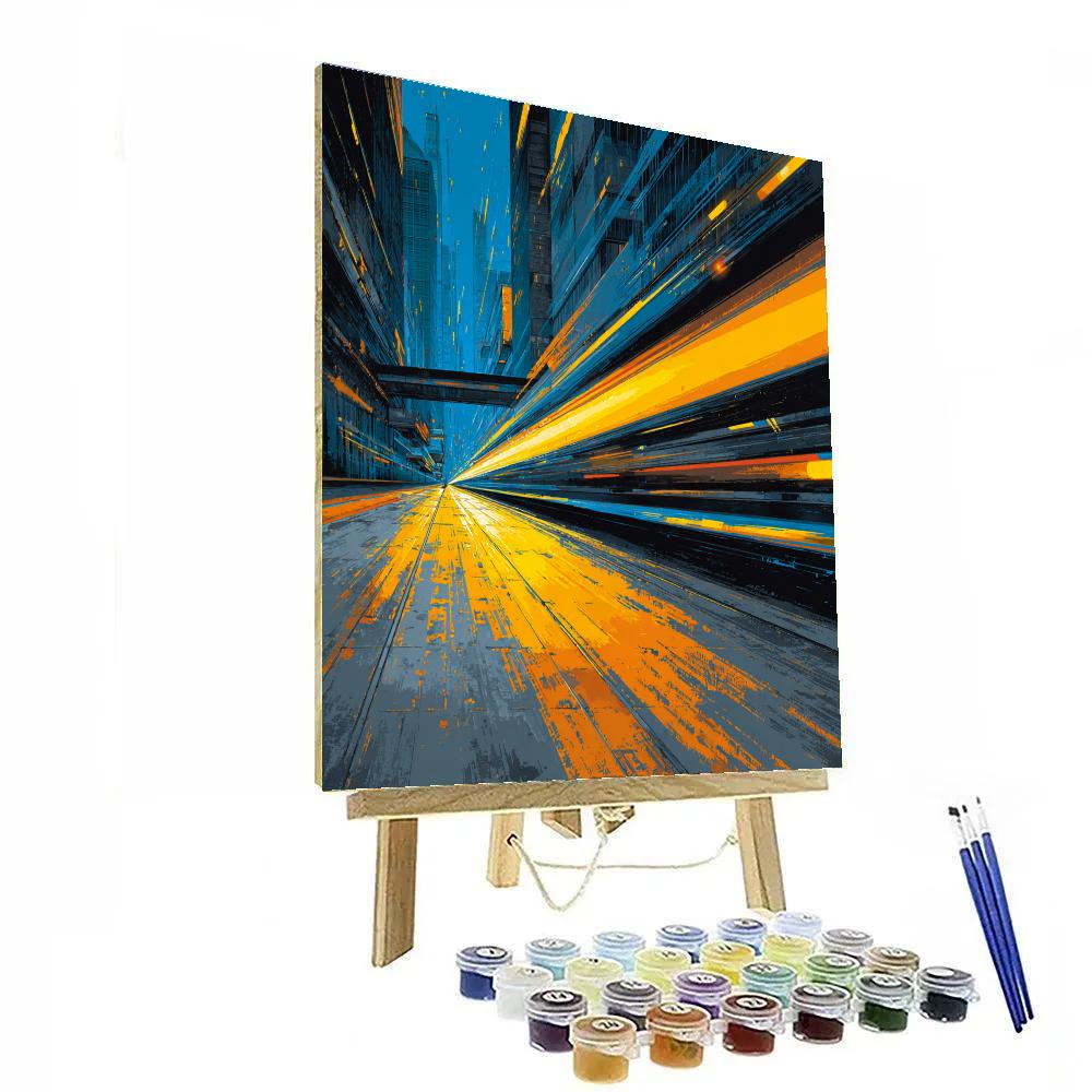 Giacomo Balla Inspired Speedway paint by color