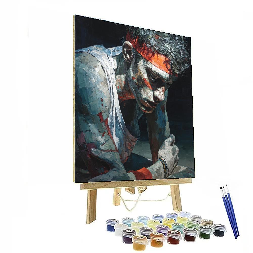 Francis Bacon Inspired Athletic Strain paint by number
