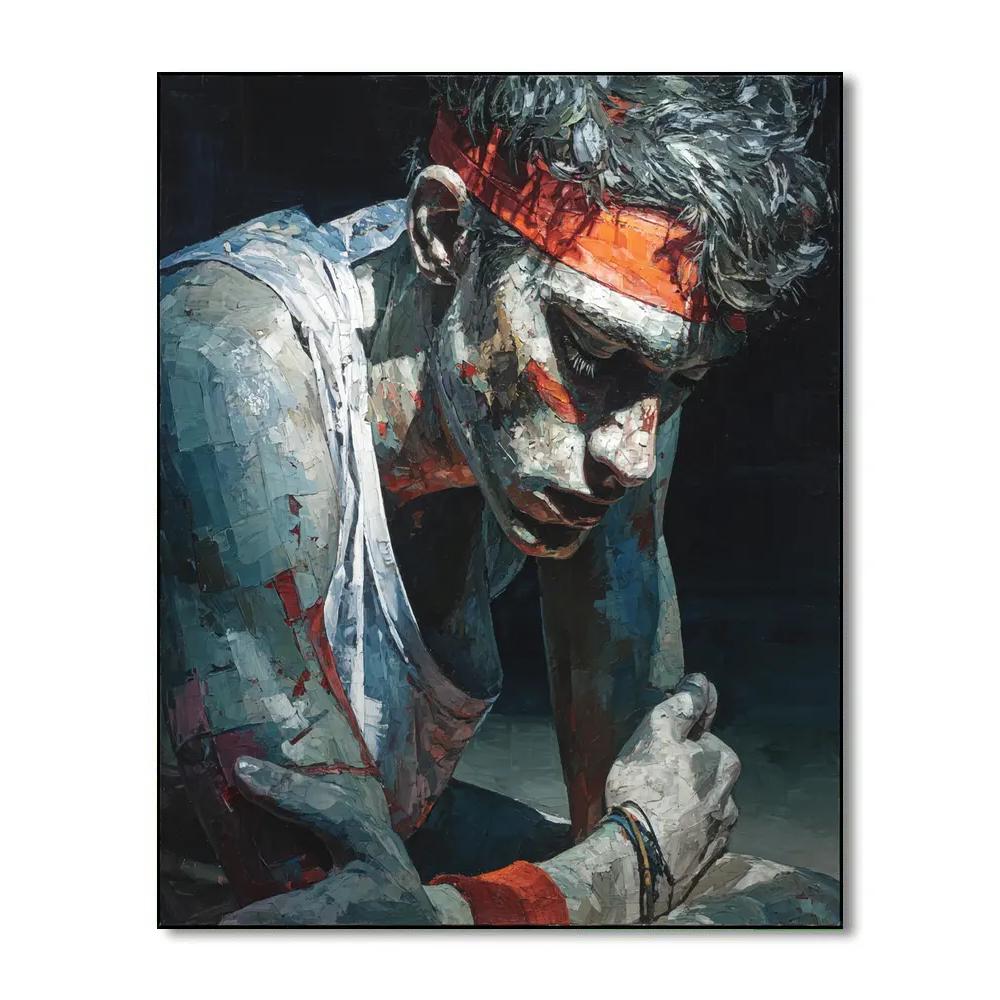 Francis Bacon Inspired Athletic Strain paint by number