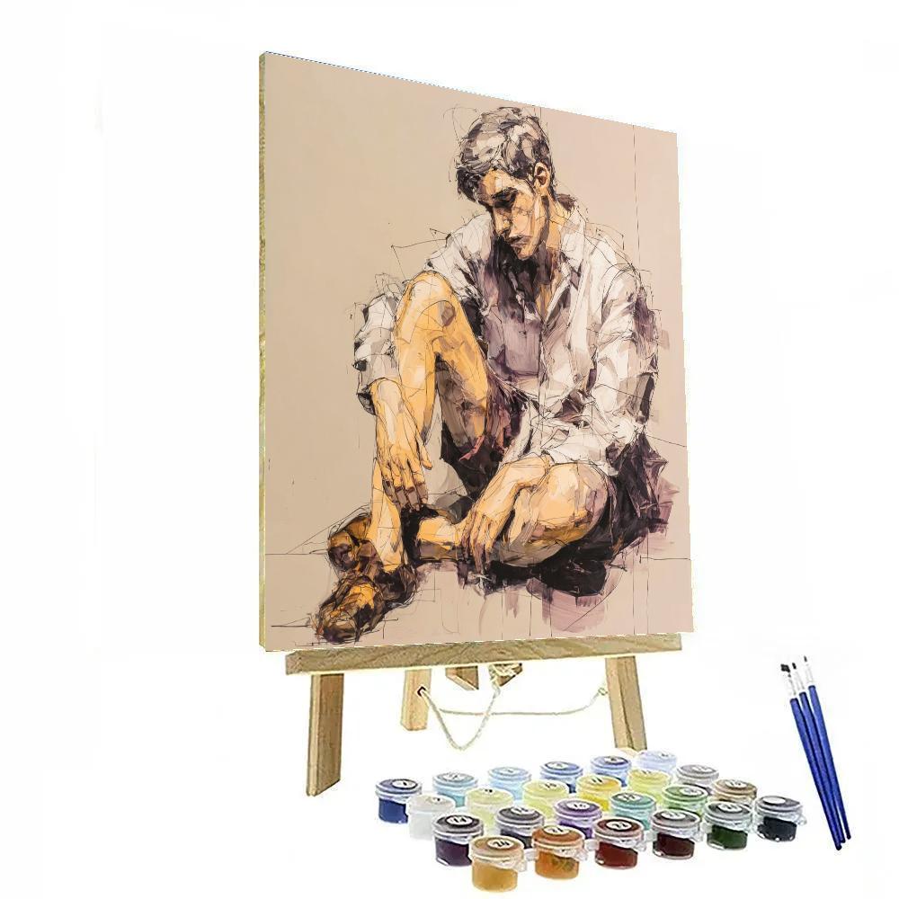Egon Schiele Inspired Intimate Study Painting by numbers kit