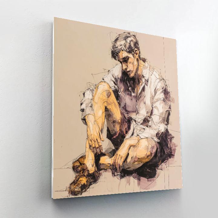 Egon Schiele Inspired Intimate Study Painting by numbers kit