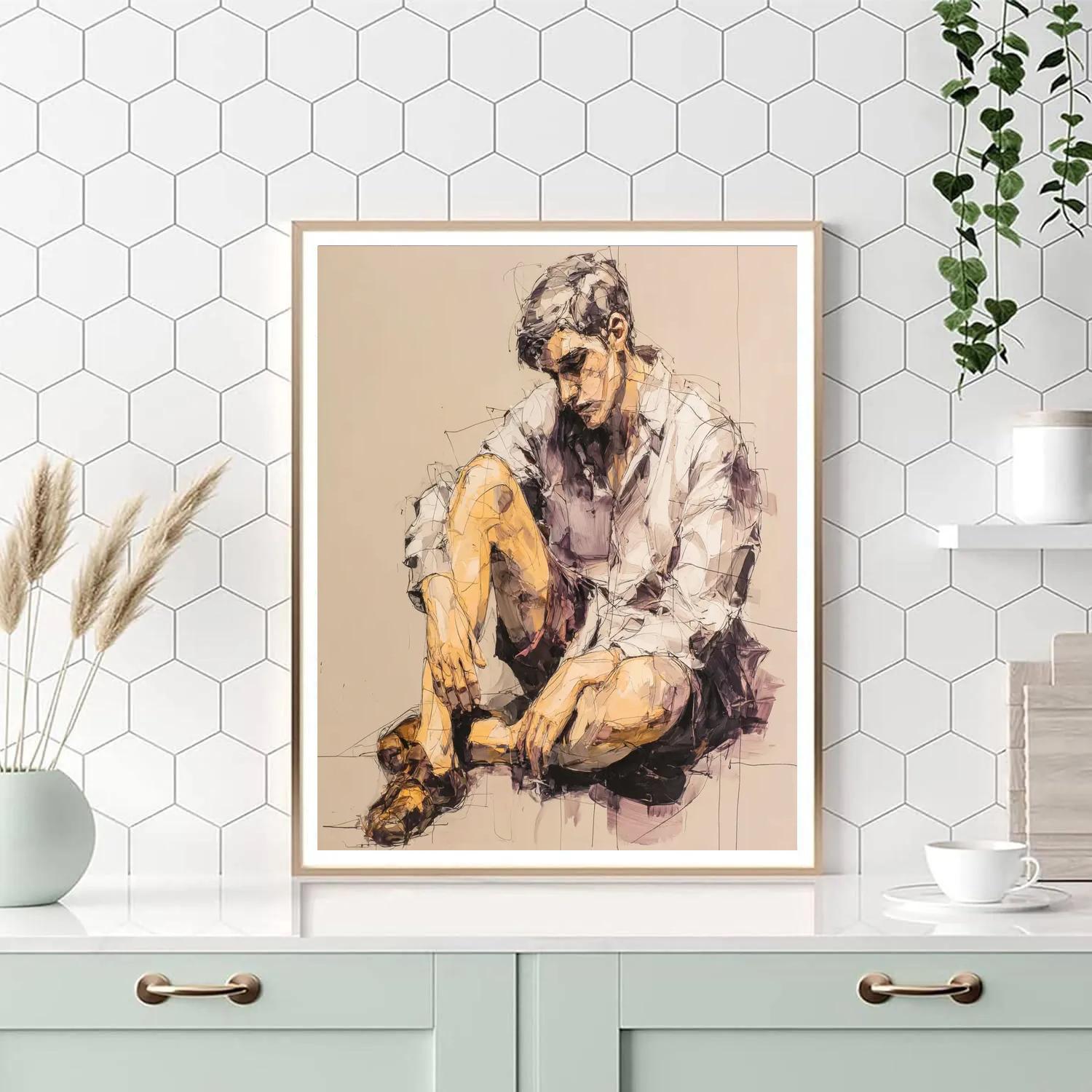 Egon Schiele Inspired Intimate Study Painting by numbers kit