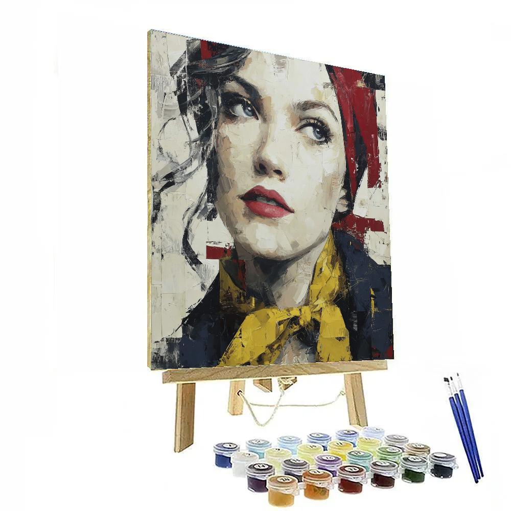 Willem De Kooning Inspired Urban Woman paint by numbers