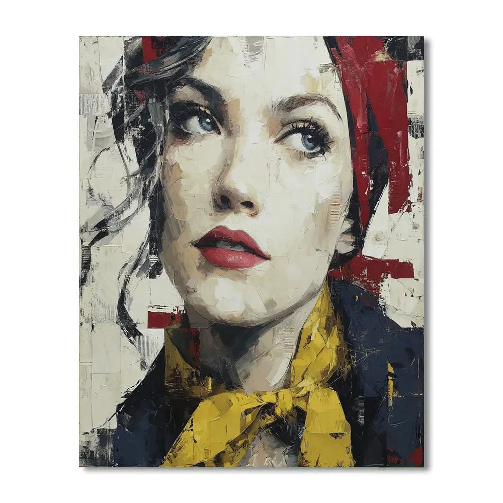 Willem De Kooning Inspired Urban Woman paint by numbers