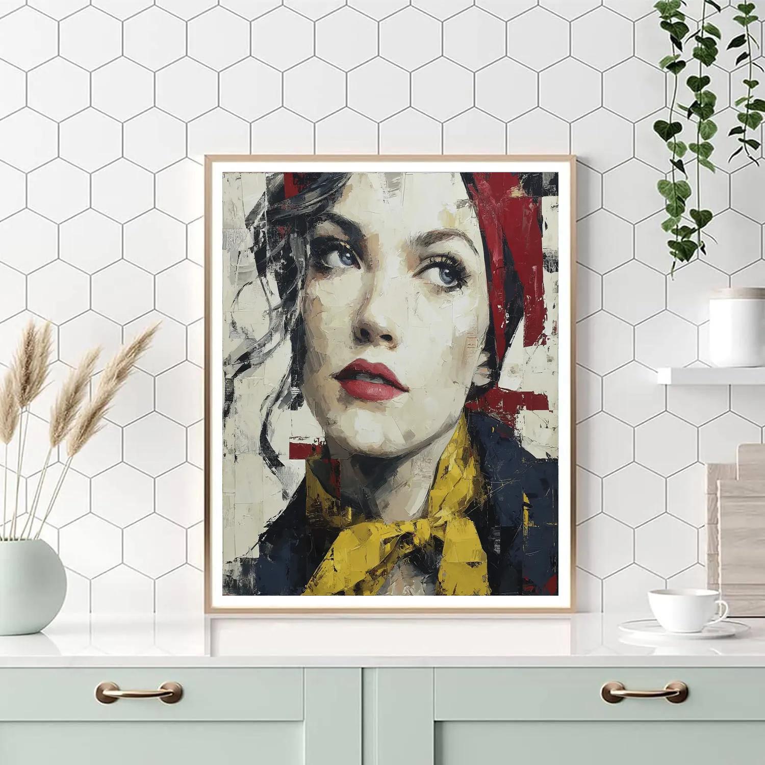 Willem De Kooning Inspired Urban Woman paint by numbers