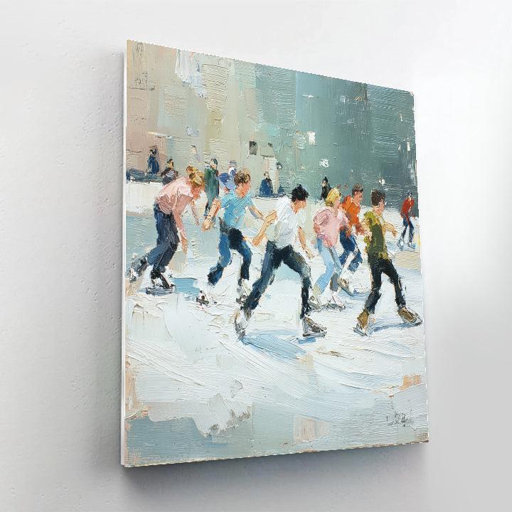Edgar Degas Inspired Skating Class paint by number