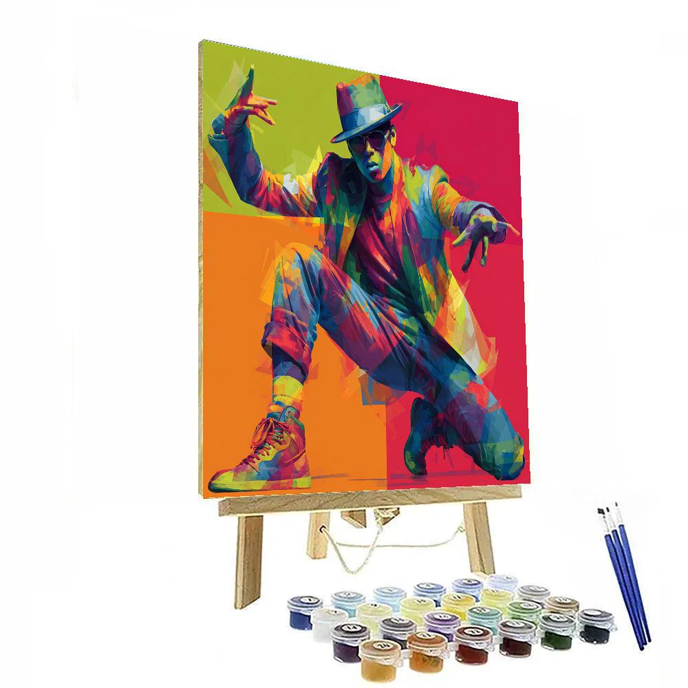 Henri De Toulouse Lautrec Inspired Street Performer Numbered painting kits