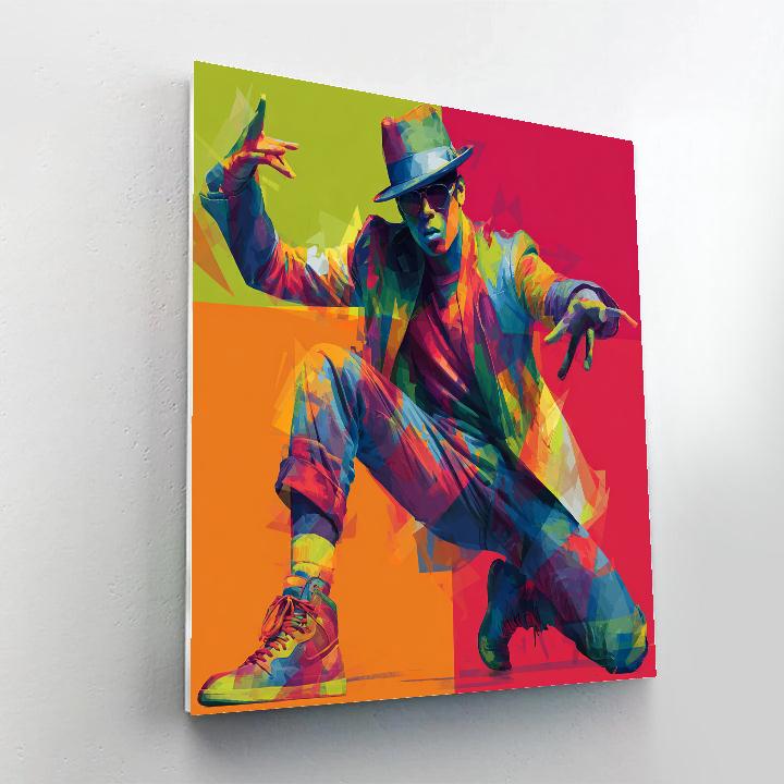Henri De Toulouse Lautrec Inspired Street Performer Numbered painting kits