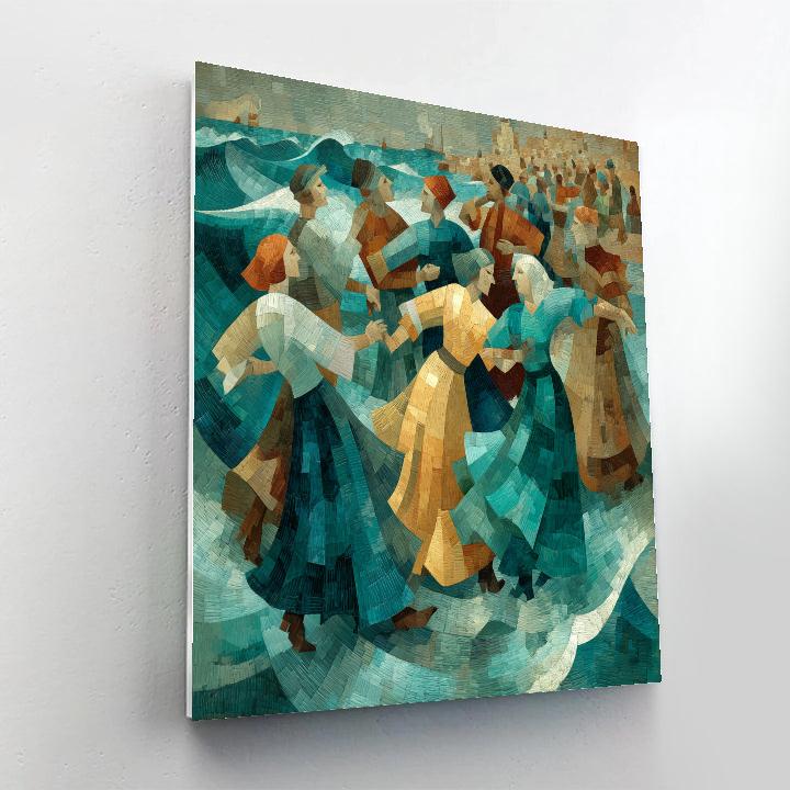 Picasso Inspired Abstract Ocean Festival Paint by numbers kits