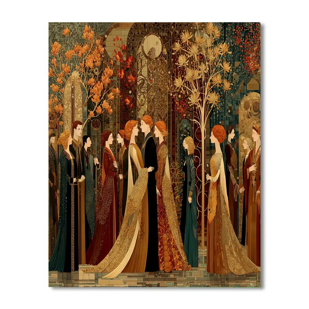 Gustav Klimt Inspired Mythological Celebration Paint by numbers kits