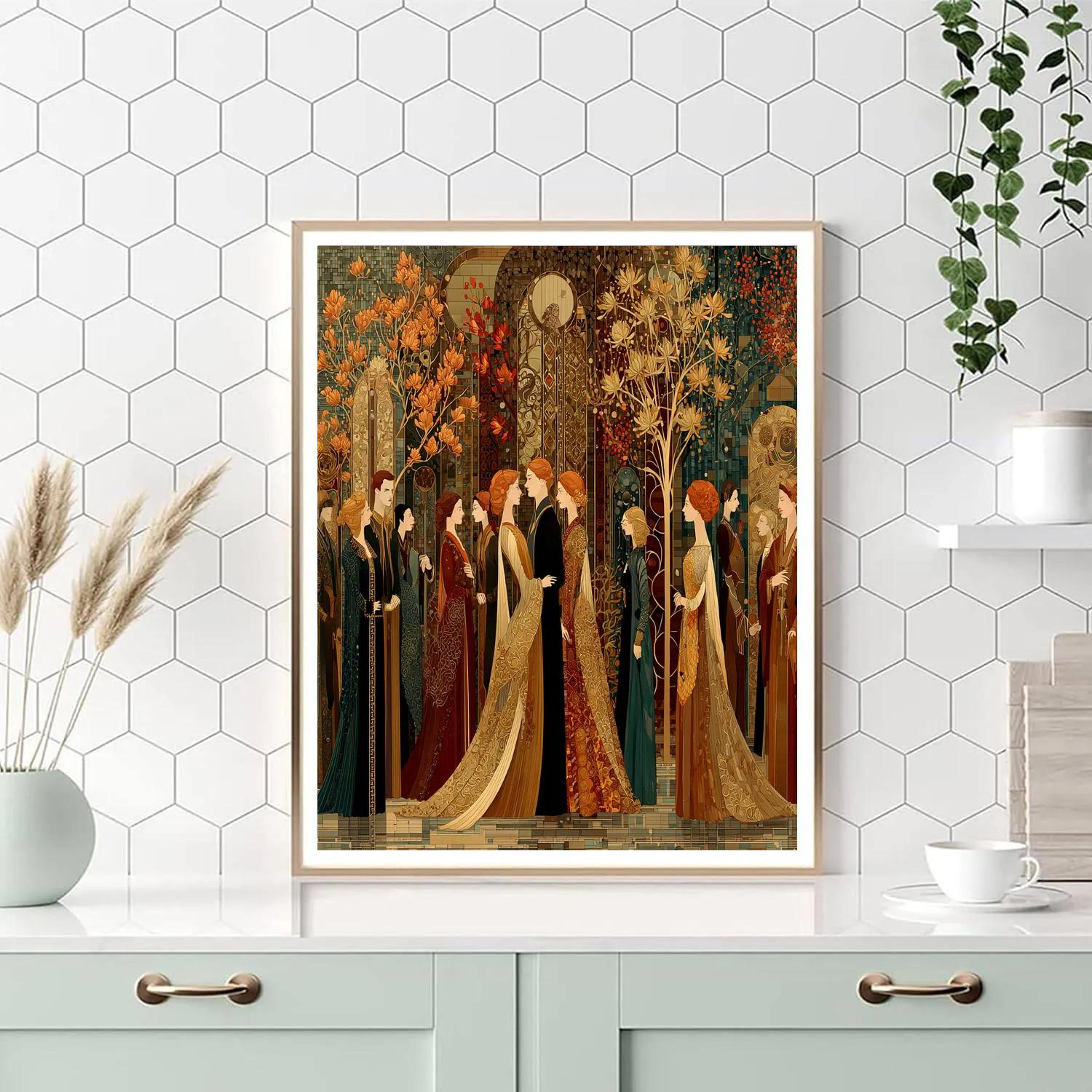 Gustav Klimt Inspired Mythological Celebration Paint by numbers kits