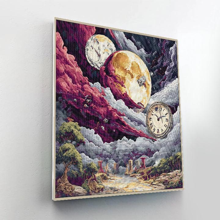 Salvador Dali Inspired Lunar Eclipse Fantasy Numbered painting kits