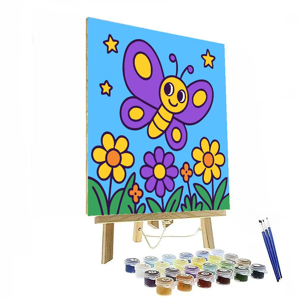 Starlight Butterfly Meadow Paint by numbers art