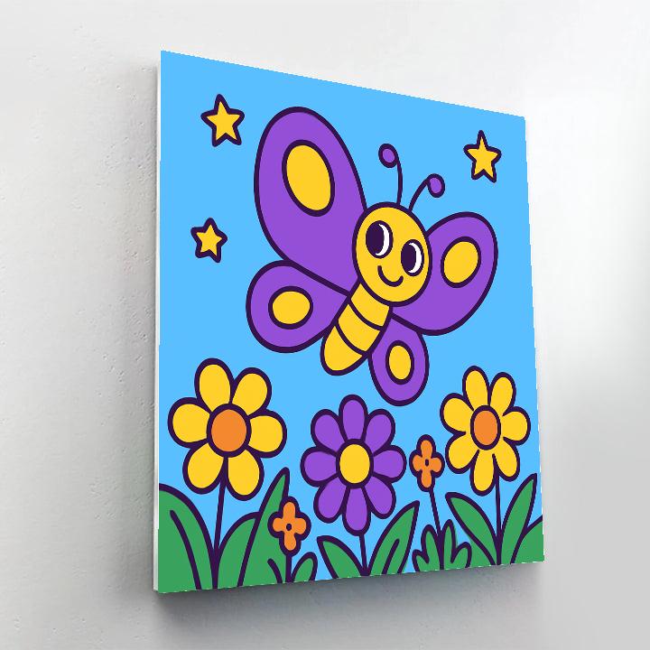 Starlight Butterfly Meadow Paint by numbers art