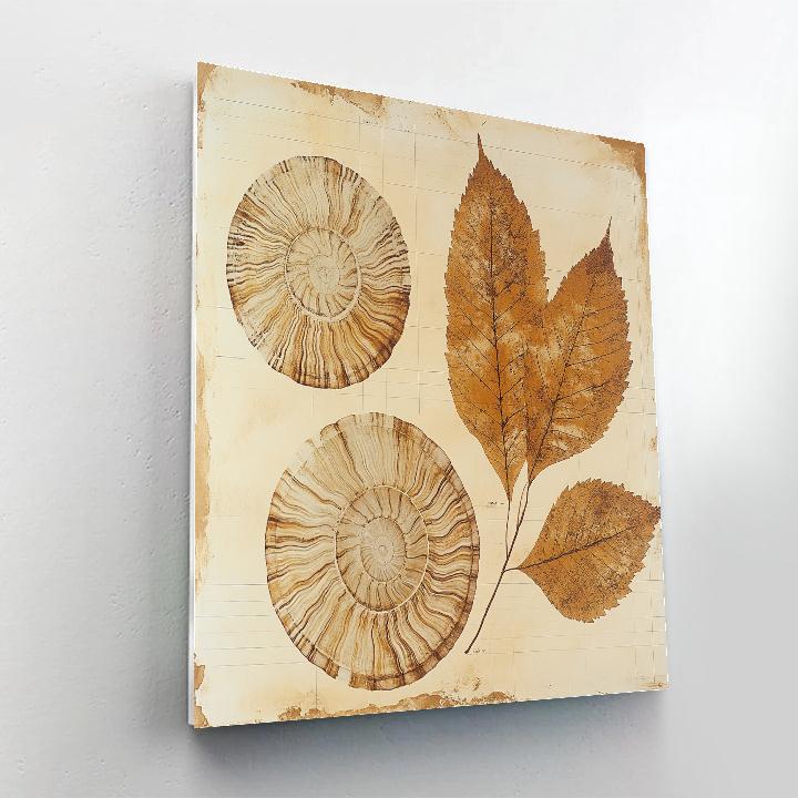 Leonardo Da Vinci Inspired Desert Fossil Mapping painting number kit