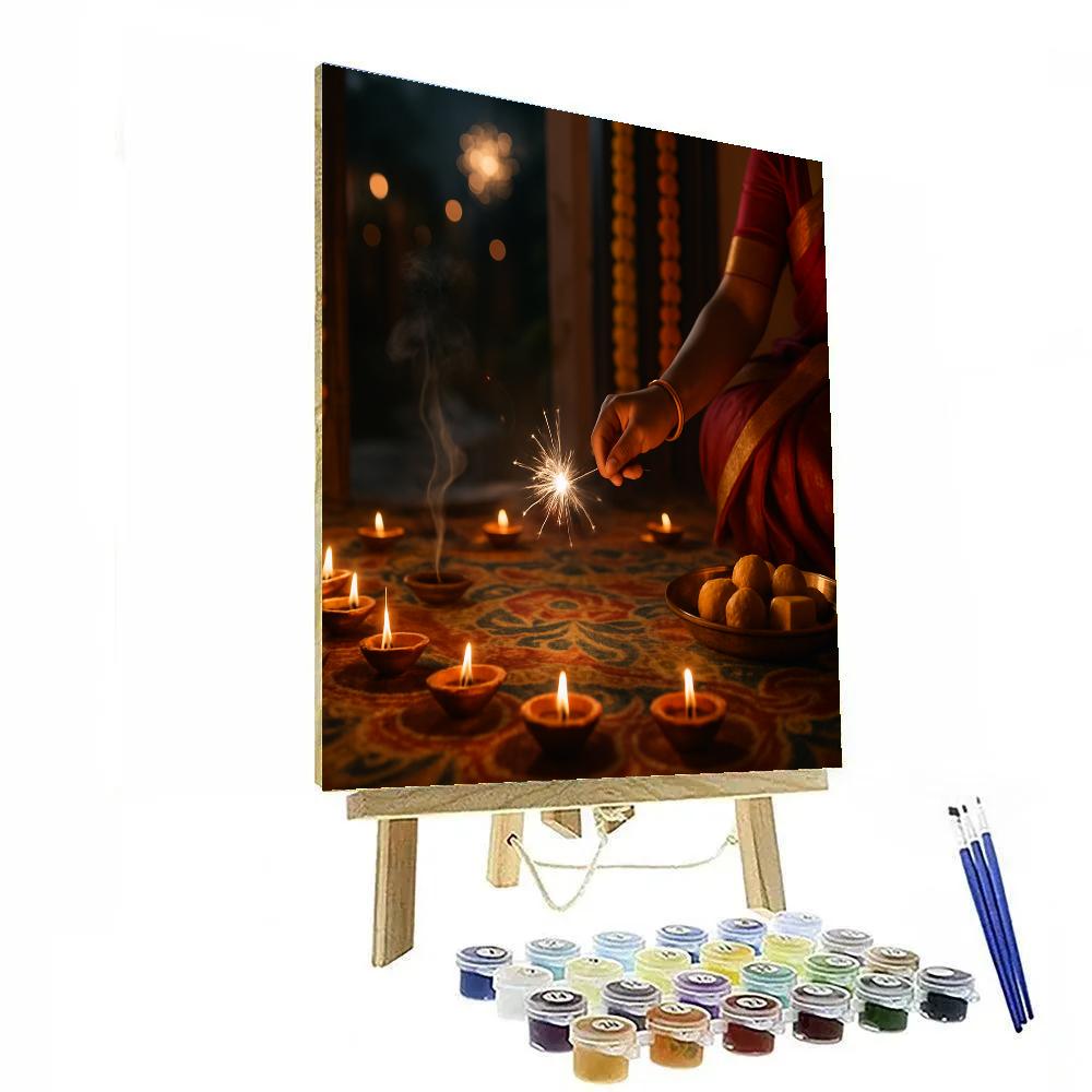 Diwali Doorstep Evening paint by numbers