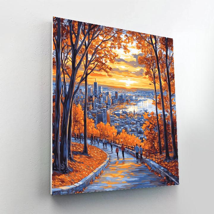 Mont Royal Lookout Montreal Canada paint by numbers