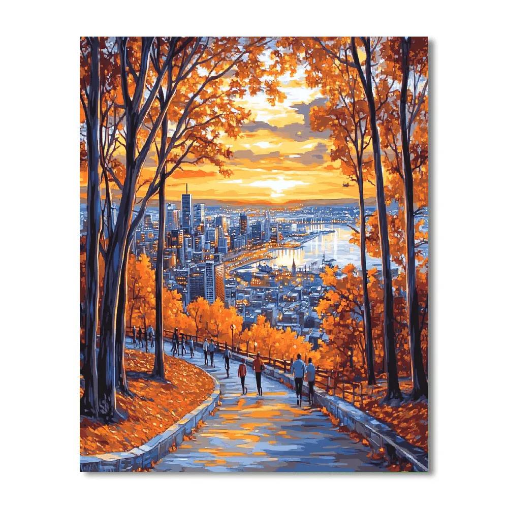 Mont Royal Lookout Montreal Canada paint by numbers