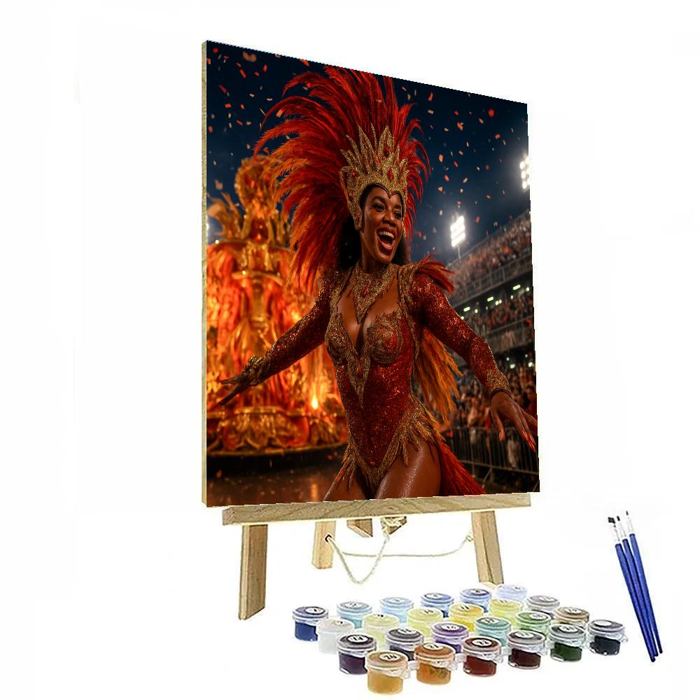 Rio Carnival Samba Parade painting number kit