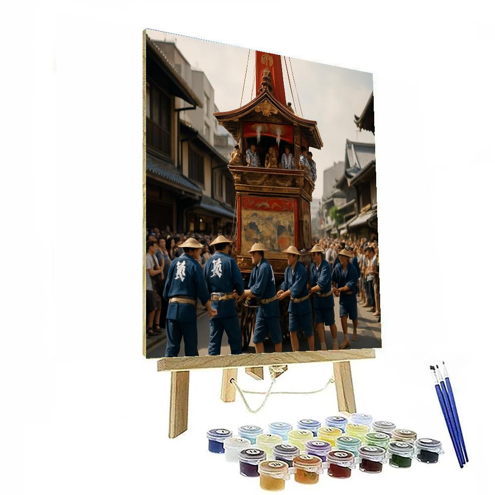 Gion Matsuri Yamaboko Parade DIY paint by numbers