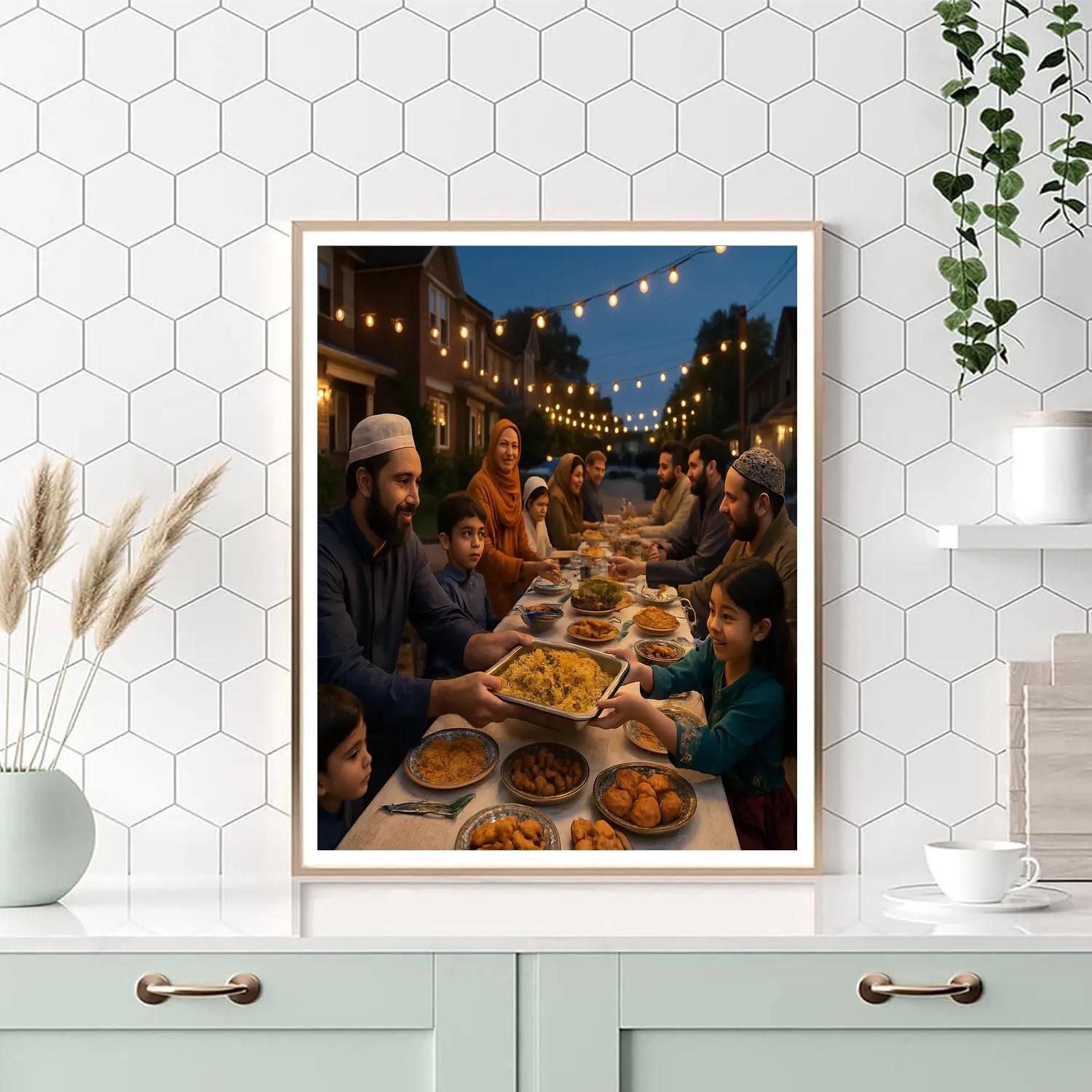 Eid Al-Fitr Street Feast Paint by numbers art