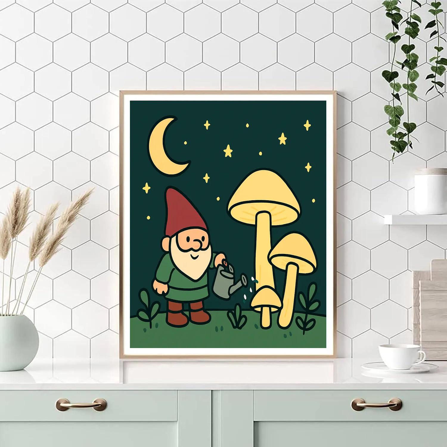 Galactic Garden Gnome Numbered painting kits