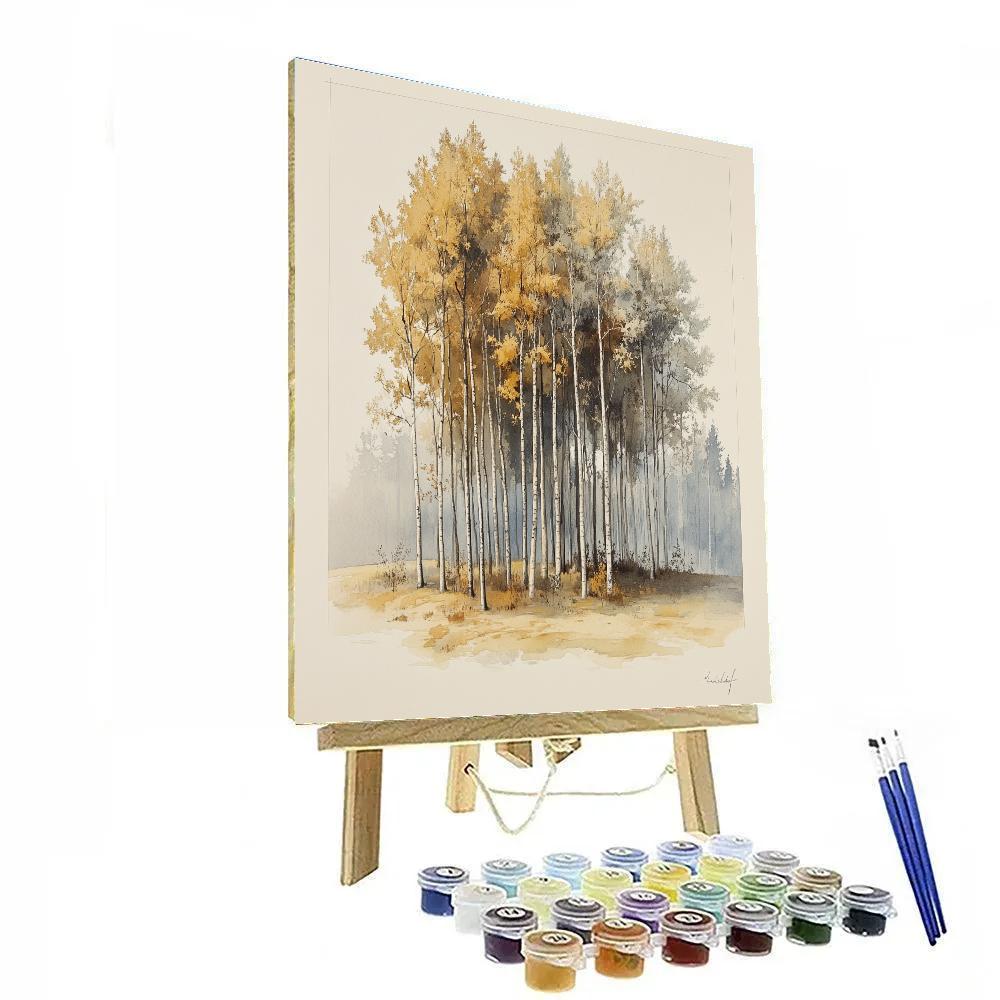 Leonardo Da Vinci Inspired Autumn Grove Study Painting by numbers kit