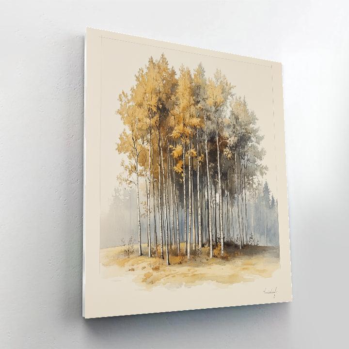 Leonardo Da Vinci Inspired Autumn Grove Study Painting by numbers kit