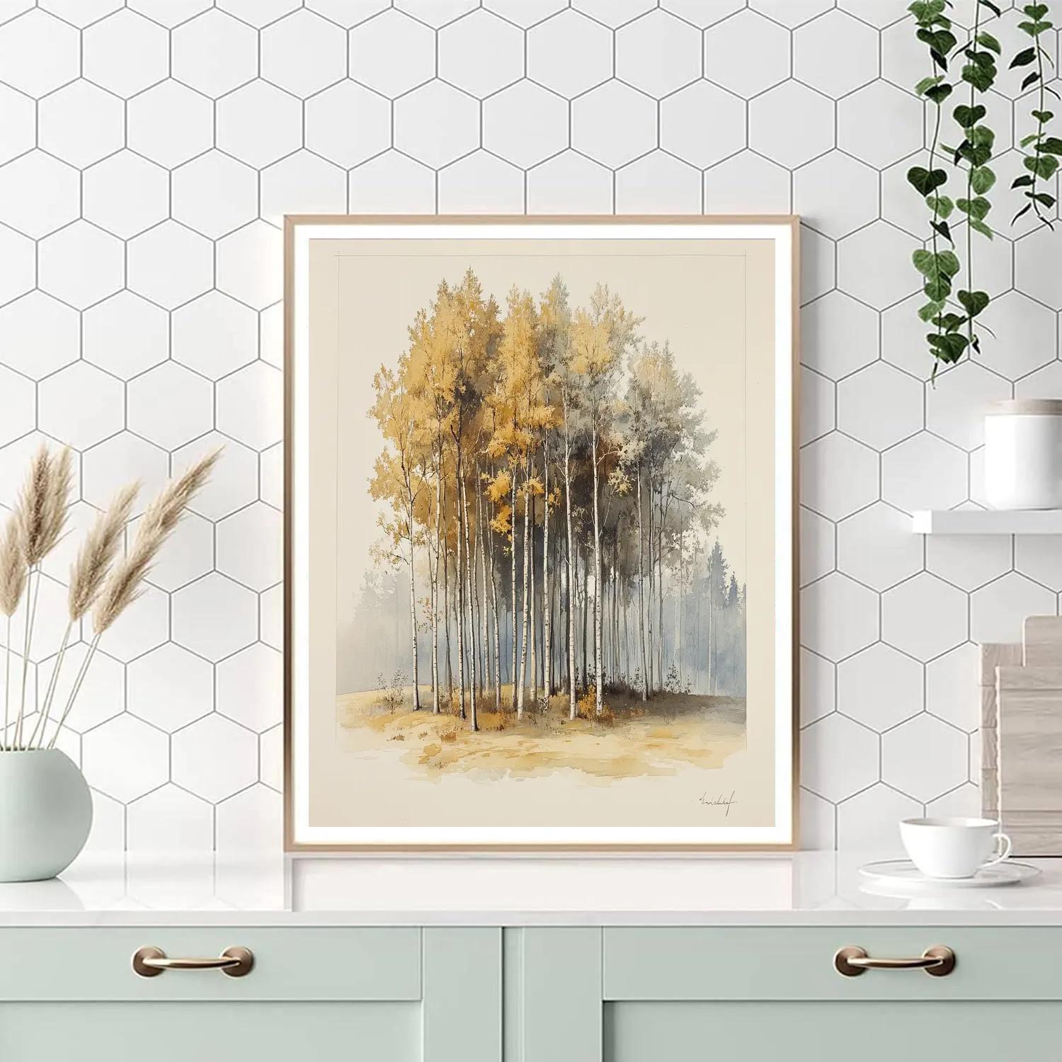 Leonardo Da Vinci Inspired Autumn Grove Study Painting by numbers kit