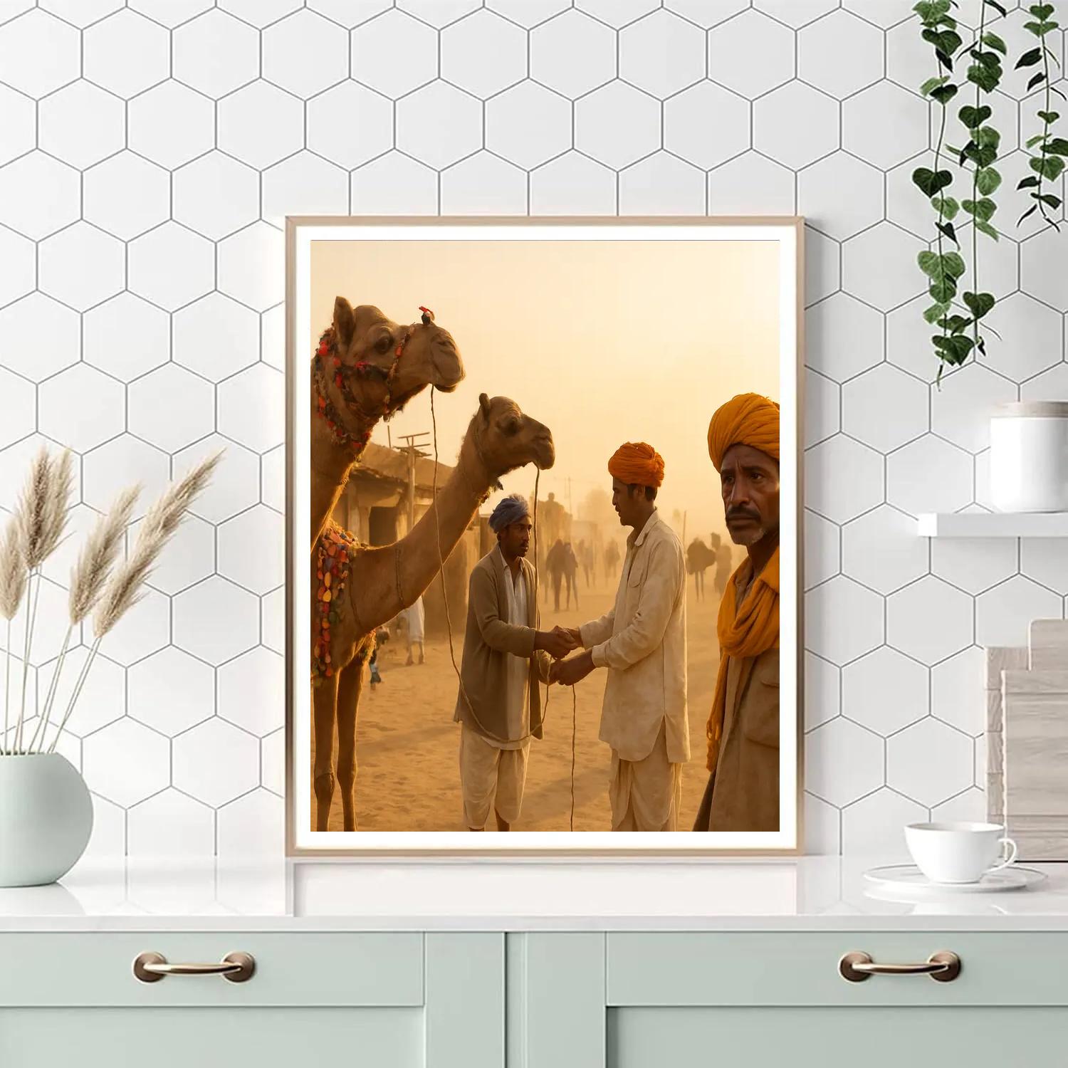 Pushkar Camel Fair Bazaar Painting by numbers kit