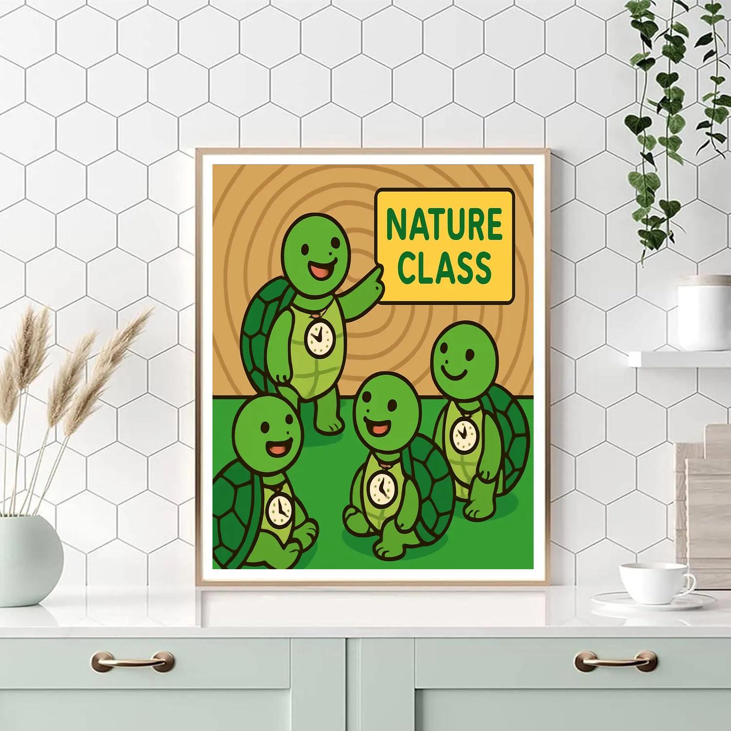 Time Travel Turtle School Paint by numbers art