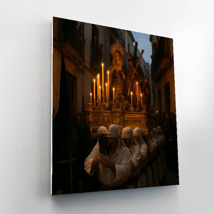 Easter Procession Seville paint by numbers