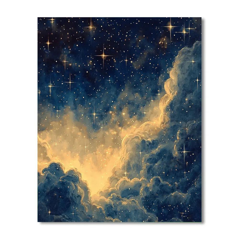 Leonardo Da Vinci Inspired Nebula Study DIY paint by numbers