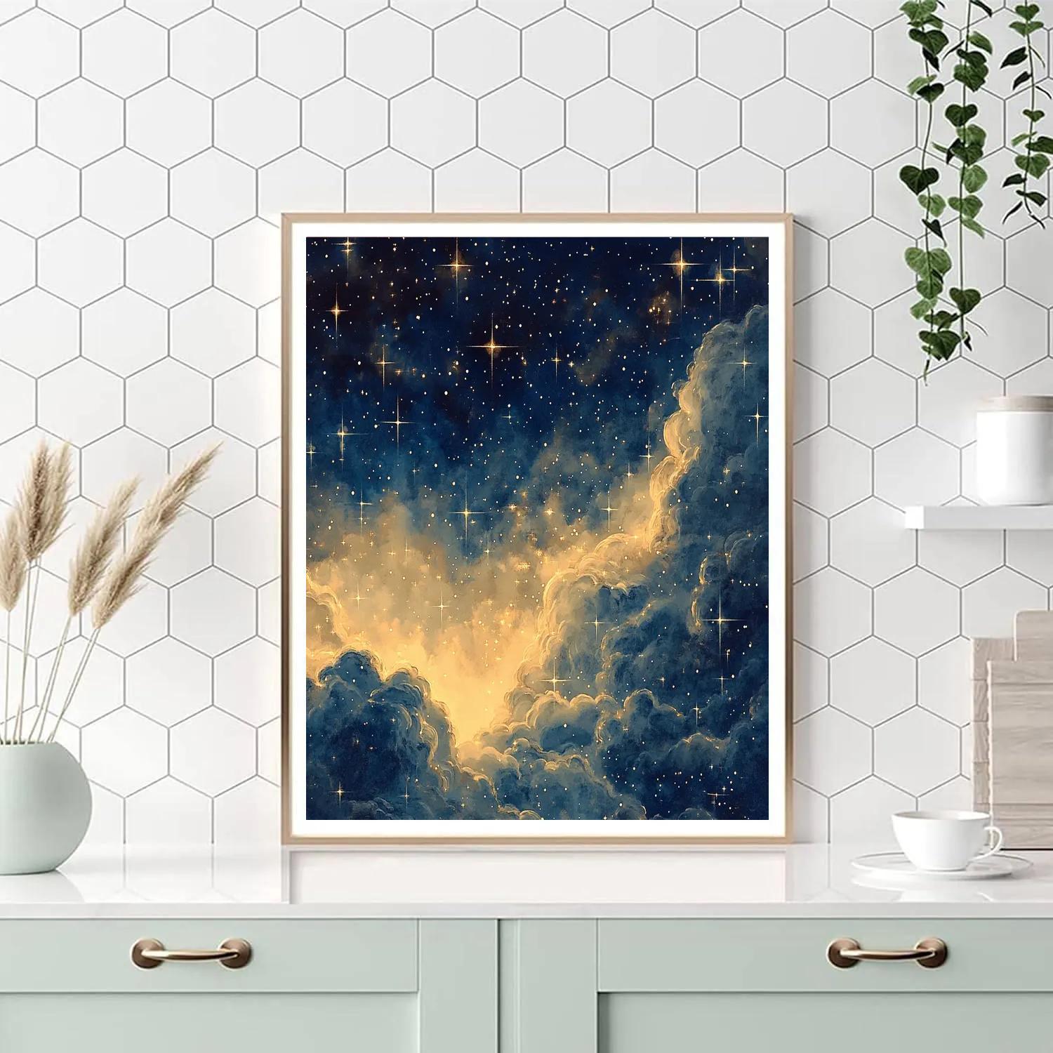 Leonardo Da Vinci Inspired Nebula Study DIY paint by numbers