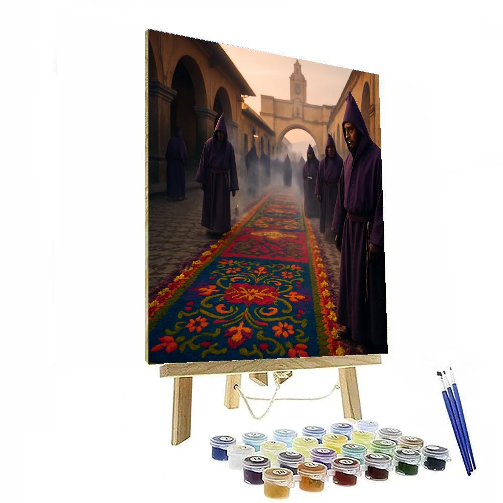 Semana Santa Antigua Guatemala Paint by numbers kits