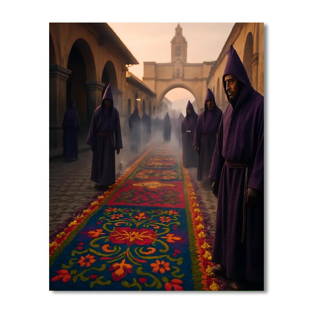 Semana Santa Antigua Guatemala Paint by numbers kits