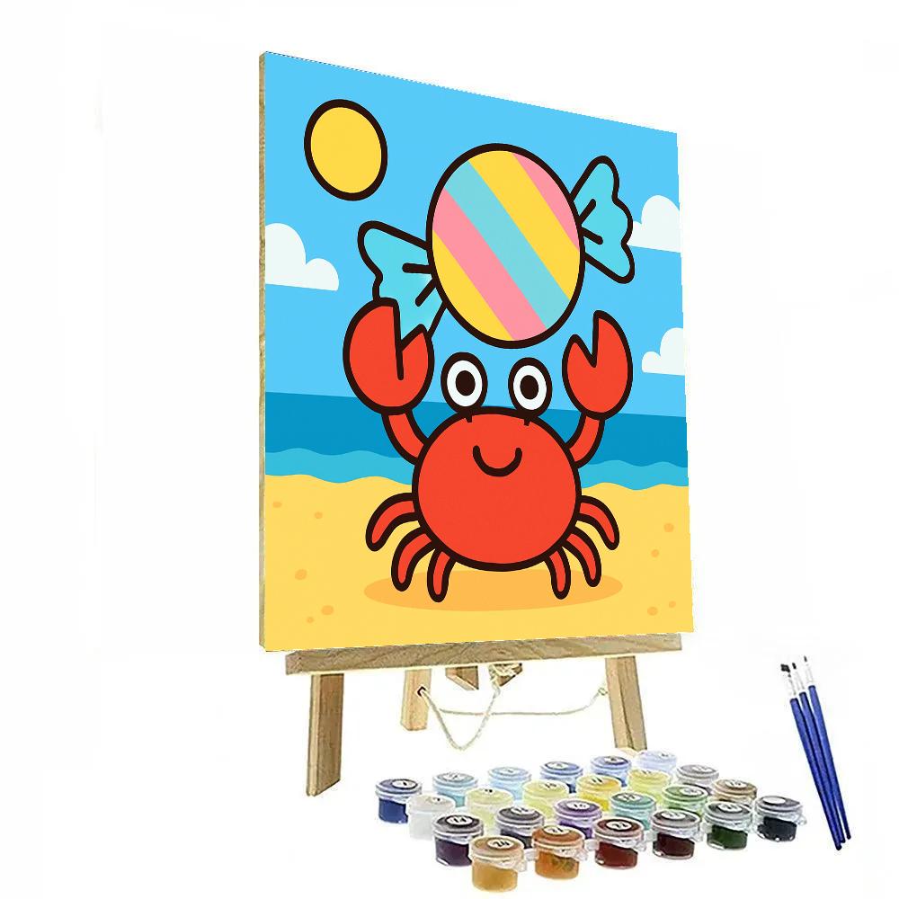 Comet Candy Crab Numbered painting kits