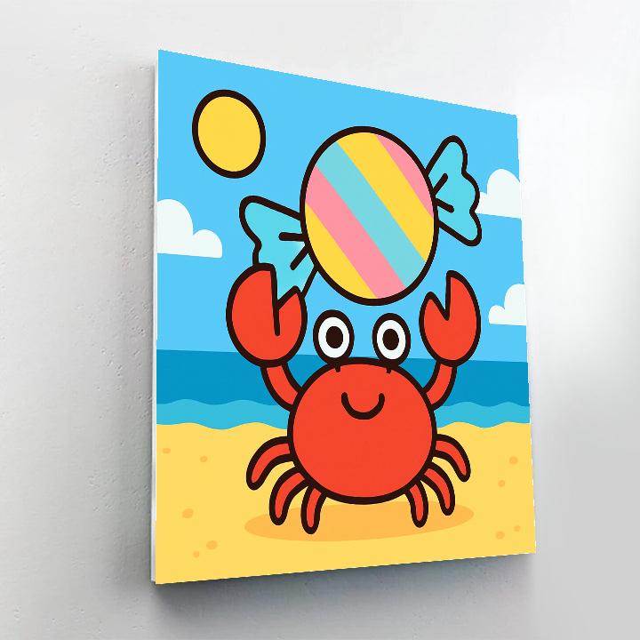 Comet Candy Crab Numbered painting kits