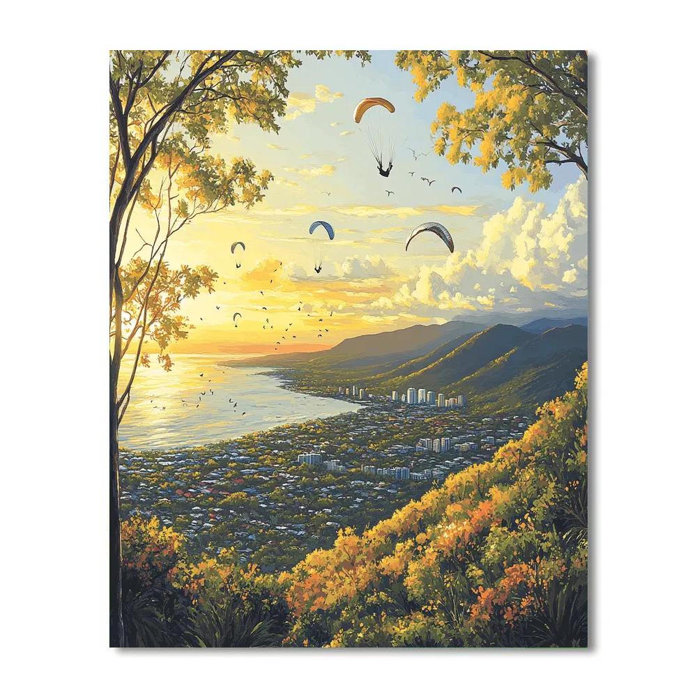 Castle Hill View Cairns Australia Painting by numbers kit